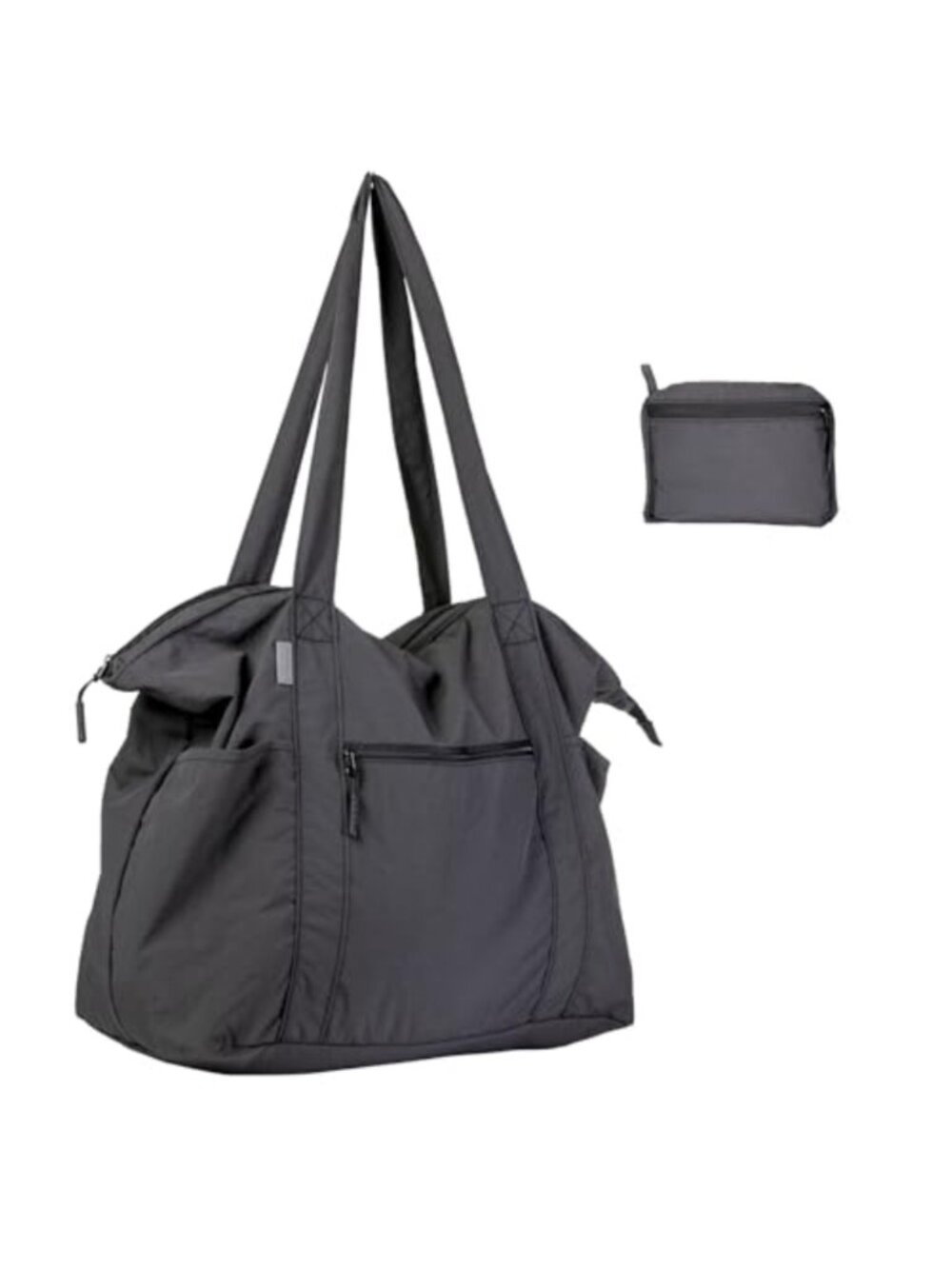 Ultra Light Packable Nylon Travel Tote Foldable Duffel Bag Zipper 25L